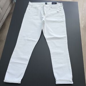 Gap High Rise True Skinny Ankle White